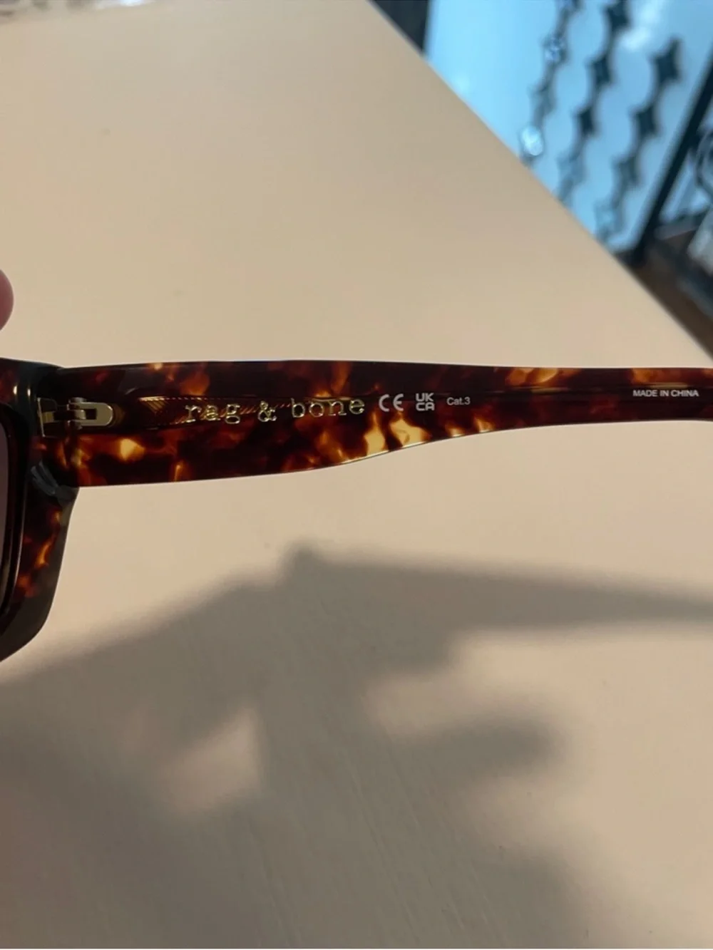 rag & bone Tortoiseshell Cat-Eye Sunglasses with Black Case